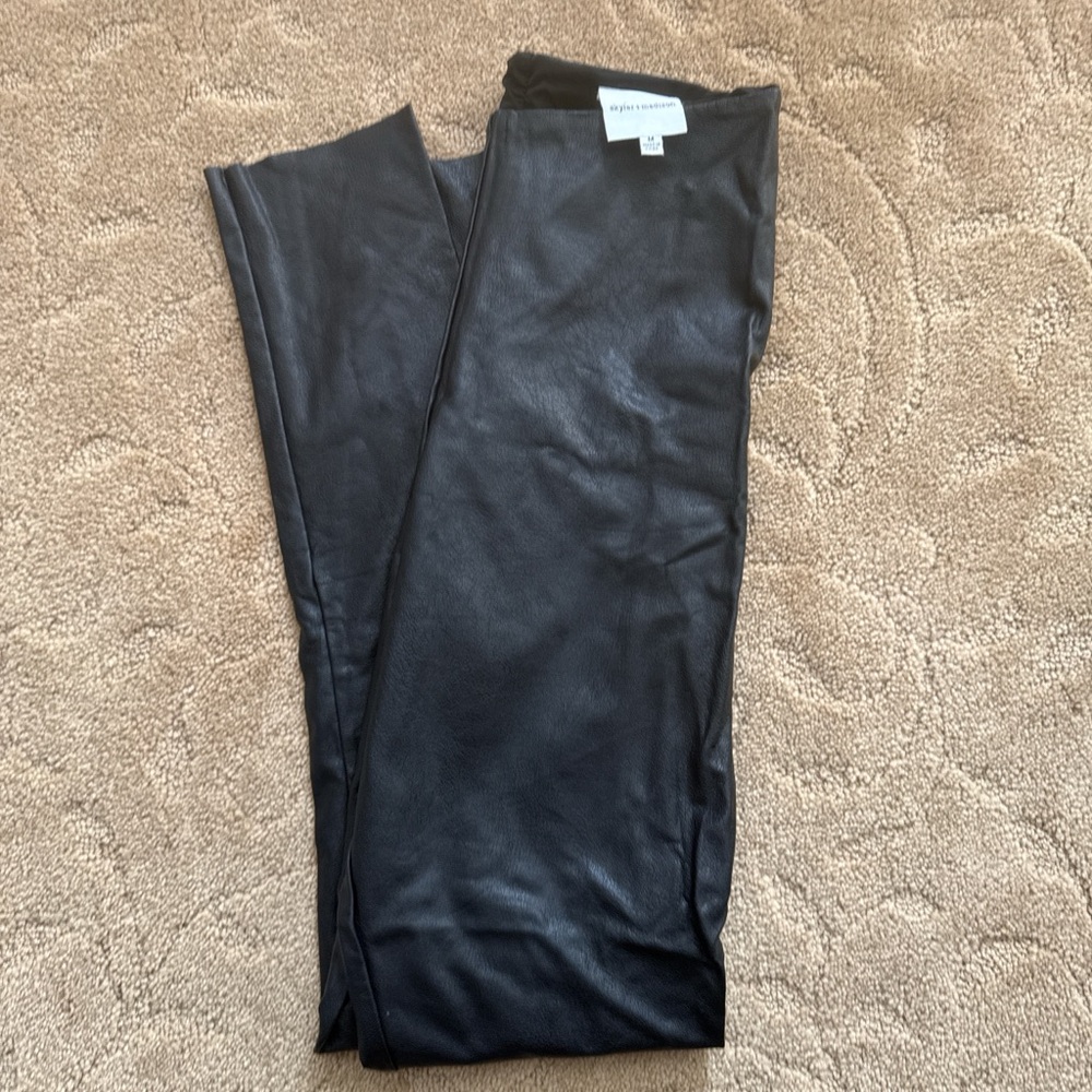 Faux leather leggings